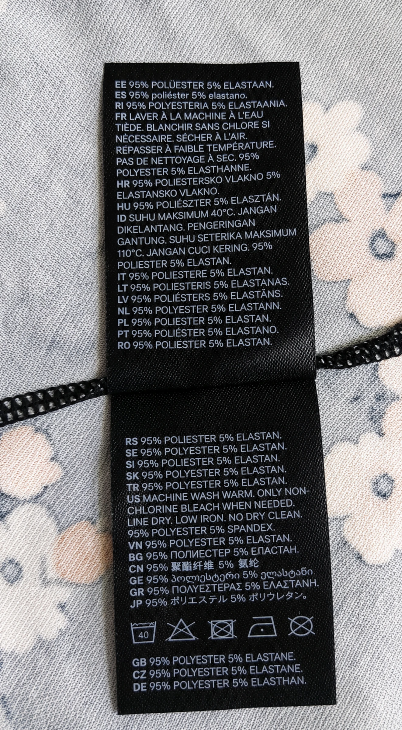 Vestido Floral Divided H&M Talla S (36) – Negro | Ideal para Verano – photo 9